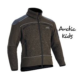 Pánská funkční mikina s dlouhým rukávem, stojáčkem a zipem po celé délce, vhodná pro venkovní aktivity.