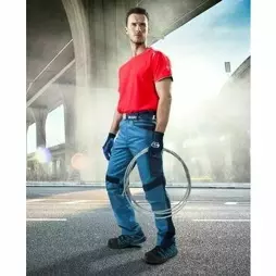 Spodnie w pasie R8ED+02 niebieskie Rozmiar 52