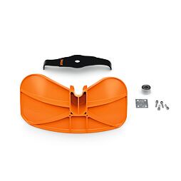 S touto štěpkovací sadou můžete jako profesionál používat svůj křovinořez k štěpkování a zároveň být chráněni před odletujícím materiálem.