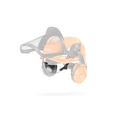 Zintegrowane gogle kaskowe - otwór wentylacyjny przezroczysty