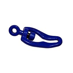 Oczko ślizgowe 45° z obrotowym sworzniem, niebieskie