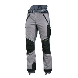 Pánské pracovní kalhoty s zesílenými částmi na kolenou a kapsami na zip, určené pro outdoorové a manuální aktivity.