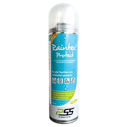 Spray na impregnaci oděvů a obuvi určený pro lesní a outdoorové použití, s obsahem 500 ml, značka Raintex Protect.
