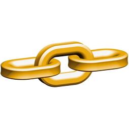 Łańcuch kwadratowy żółty Pewag G12 / 1m