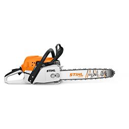Motorová pila značky STIHL s řetězovou lištou Light 04 určená pro řezání dřeva.