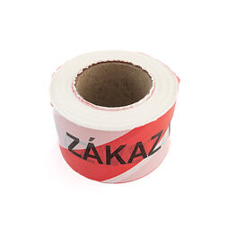 Taśma ostrzegawcza WSTĘP ZAKAZANY czerwono-biała