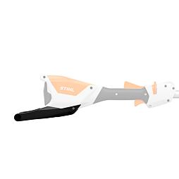 Elektrický nůž na větve s ergonomickou rukojetí a ochranou lišty značky STIHL.