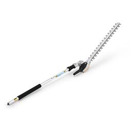 Motorové zahradní nůžky s teleskopickou rukojetí určené k zastřihování větví ve větší výšce.