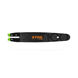 Vodicí lišta Stihl Light 01 určená pro motorové pily, s délkou 100 cm a označením pro mazání.