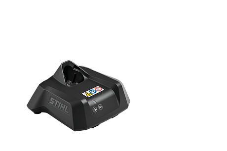 Nabíjecí stojan pro baterie značky STIHL určený k rychlému a bezpečnému dobití akumulátorů.