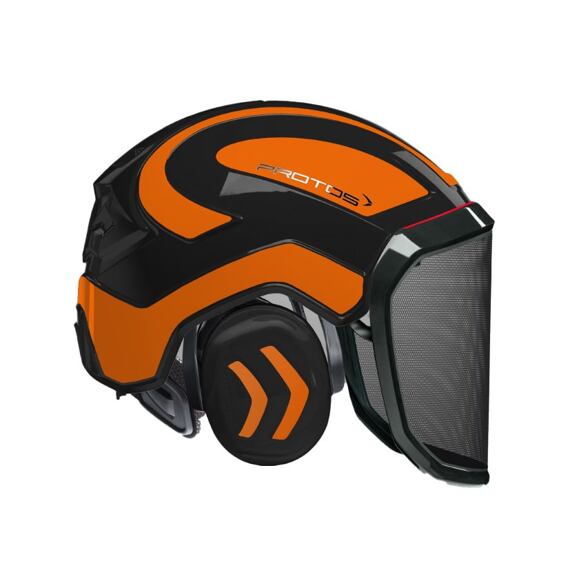 Hełm PROTOS® Integral Forest F39 czarno-pomarańczowy