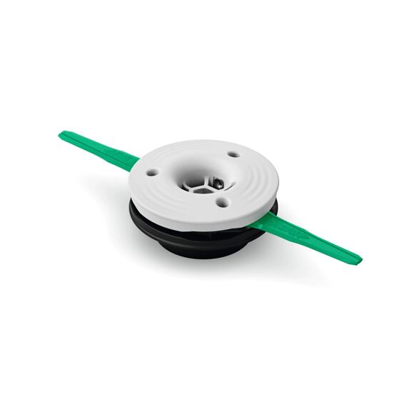 Žací hlava STIHL PolyCut 18-2 je vybavena 2 robustními zelenými plastovými noži