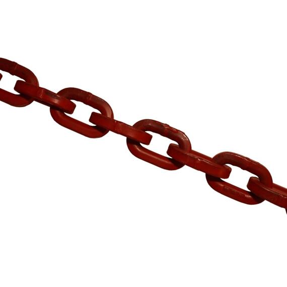 Łańcuszek kwadratowy czerwony G80, 7mm