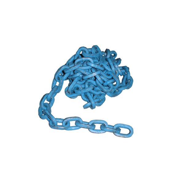 Łańcuszek kwadratowy niebieski 8mm