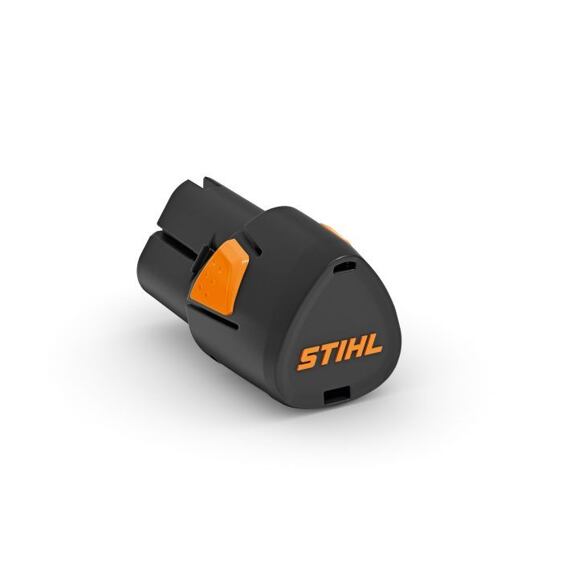 Náhradní baterie Stihl pro elektrické nářadí, kompaktní tvar vhodný pro přenos a snadnou výměnu.