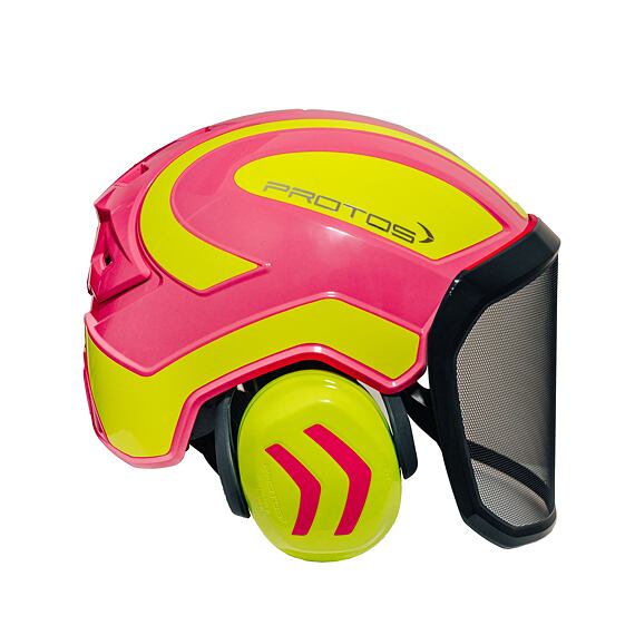 Kask PROTOS® Integral Forest F39 różowo-żółty 204002-120