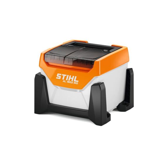 Přenosná akumulátorová nabíječka STIHL AL 1802 MO určená pro rychlé a efektivní nabíjení baterií.