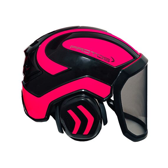 Hełm PROTOS® Integral Forest F39 w kolorze czarno-różowym