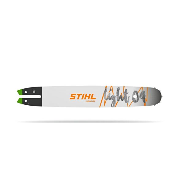 Vodící lišta motorové pily STIHL Light 04 určená pro lehké a přesné řezání.