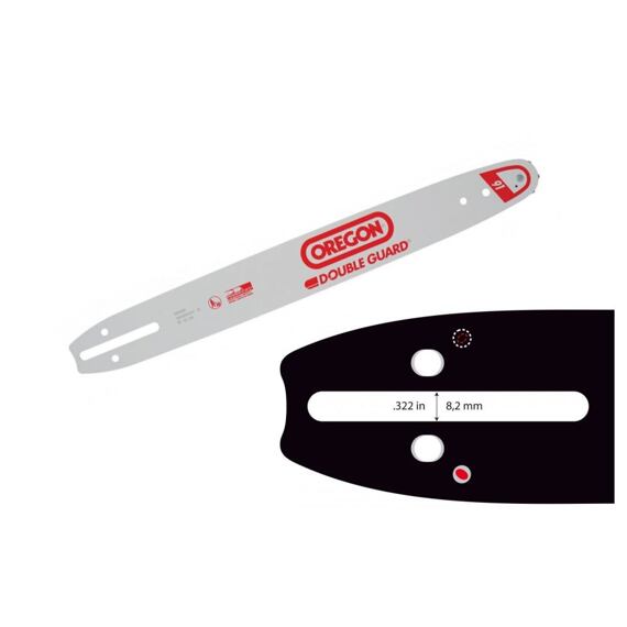 Szyna prowadząca OREGON SINGLE RIVET 91, 18"/45 cm, 3/8" LP, 1,3 mm