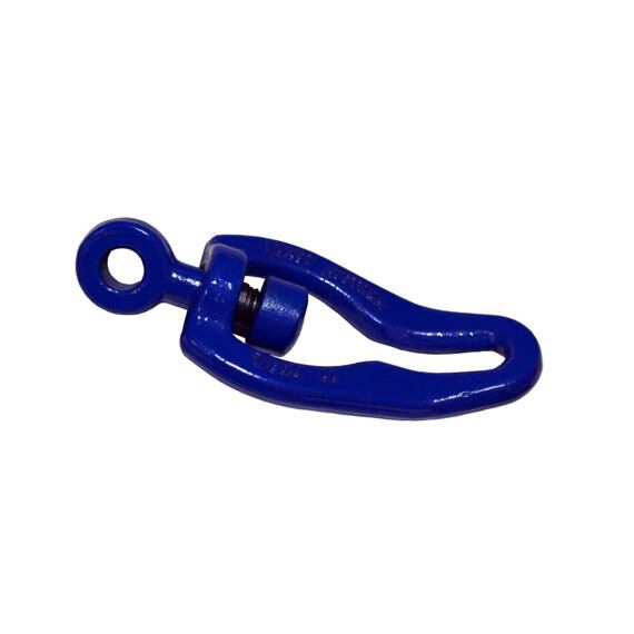 Oczko ślizgowe 45° z obrotowym sworzniem, niebieskie