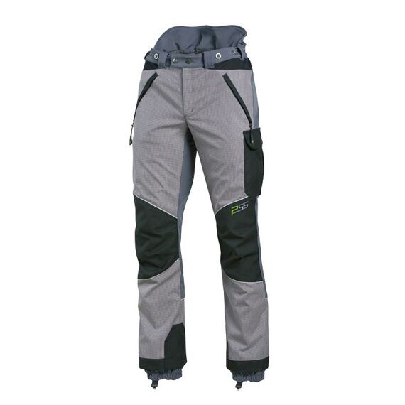 Pánské pracovní kalhoty s zesílenými částmi na kolenou a kapsami na zip, určené pro outdoorové a manuální aktivity.