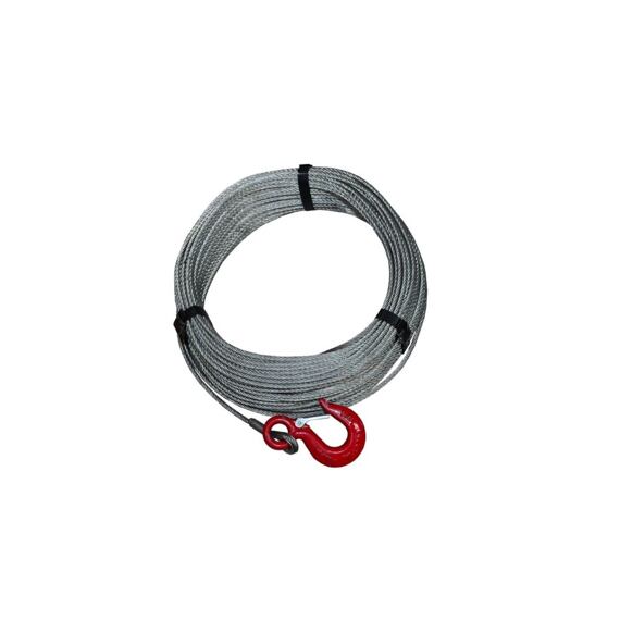 Lina stalowa 5mm/60m z hakiem