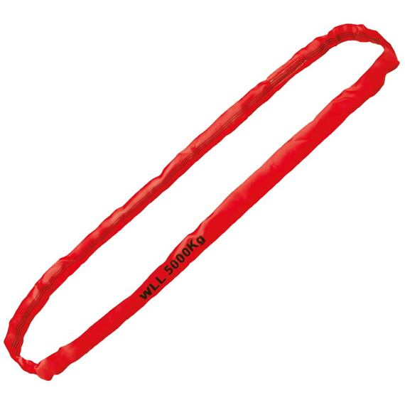 Zawiesie okrągłe bez końca, czerwone, 5000 kg