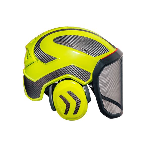 Kask Protos Integral FOREST neonowożółty + karbon