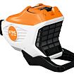 Akumulátorový vyvětvovací nůž STIHL HTA 160 s integrovaným bateriovým modulem a ergonomickou rukojetí pro snadné manipulování.