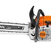 Motorová pila Stihl MS 462 C s řetězem a lištou pro řezání dřeva určená pro profesionální použití.
