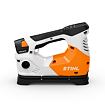 Přenosná akumulátorová elektrická sešívačka značky STIHL určená pro snadné spojování materiálů bez použití kabelu.