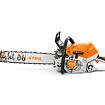 Motorová řetězová pila STIHL MS 400 C s lištou a řetězem určená pro profesionální řezání dřeva.