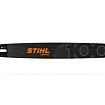 Řetězová lišta STIHL LIGHT 06 určená pro řetězové pily, s označením 100 na konci lišty.